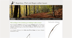 Desktop Screenshot of pfeil-bogen.info